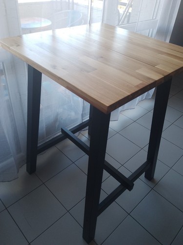 Table haute ikea tydyn planche - table,